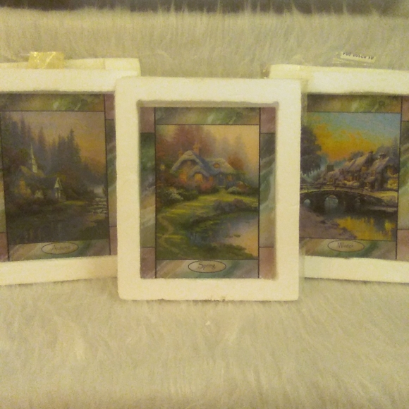 Thomas Kinkade Art Thomas Kinkade Stained Glass Wall Clock